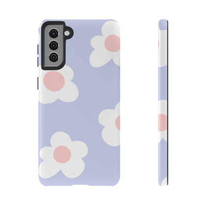 Retro Daisy Pastel Tough Samsung Galaxy Case – Durable Design with Soft Matte Finish