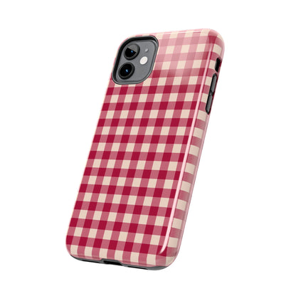 Vintage Red Gingham Check – iPhone Series Case