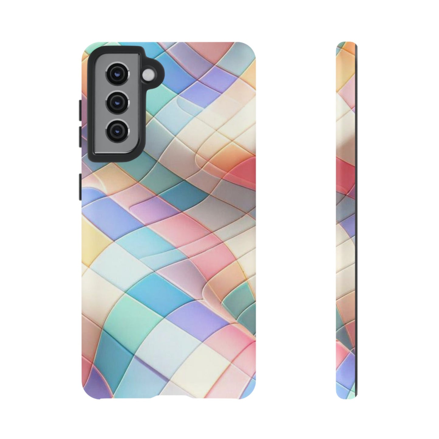 Pastel Prism Plaid iPhone Case