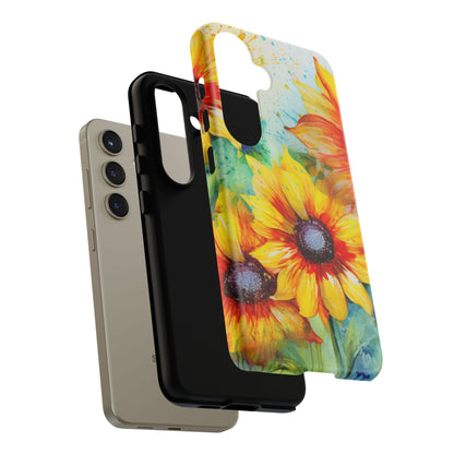 Watercolor Sunflower Splash - Samsung Galaxy Series Case