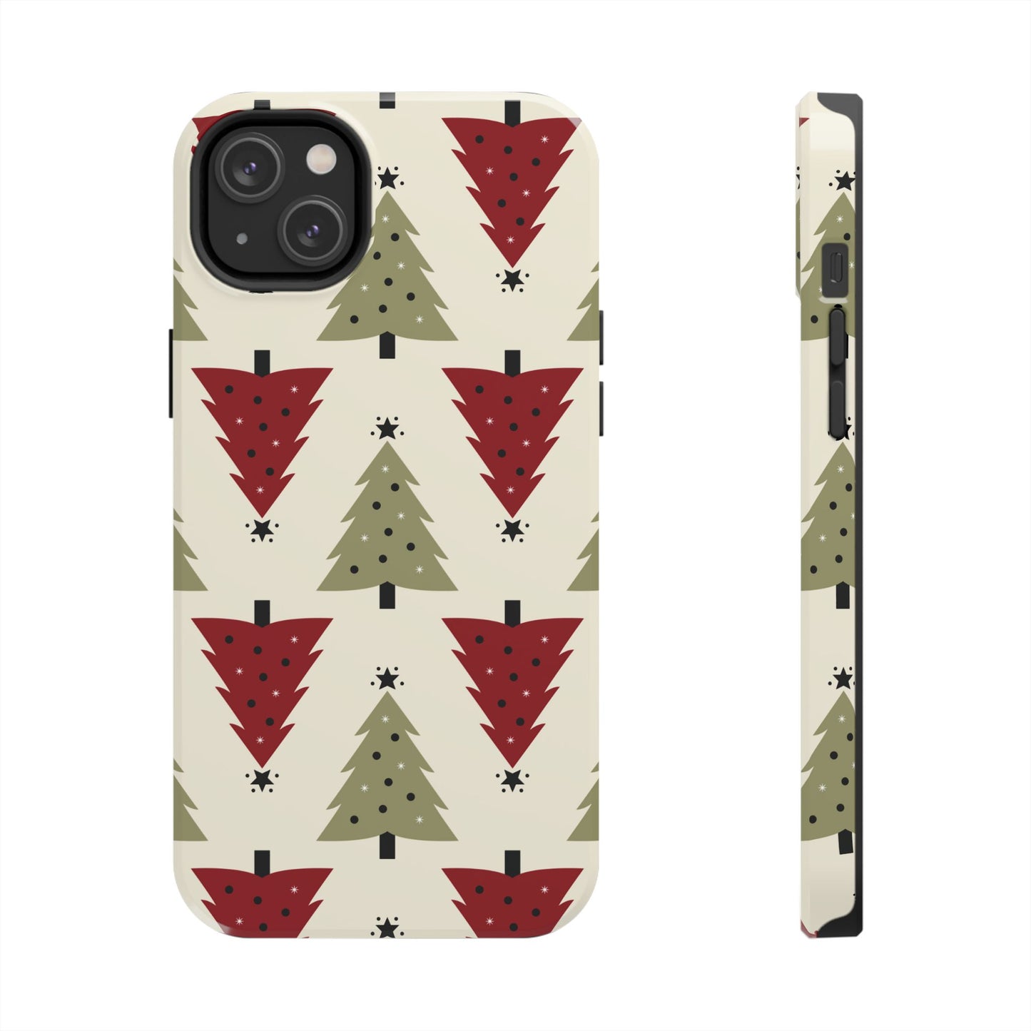 Retro Christmas Trees Pattern - iPhone Series Case