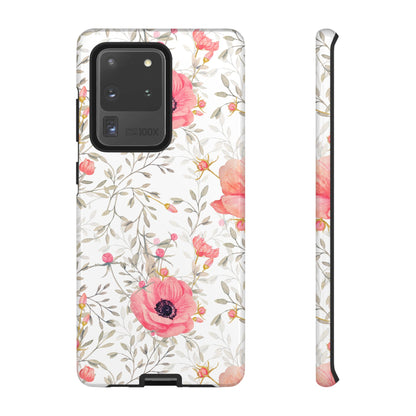 Pink Floral Watercolor Samsung Galaxy Case – Elegant Blossom Design