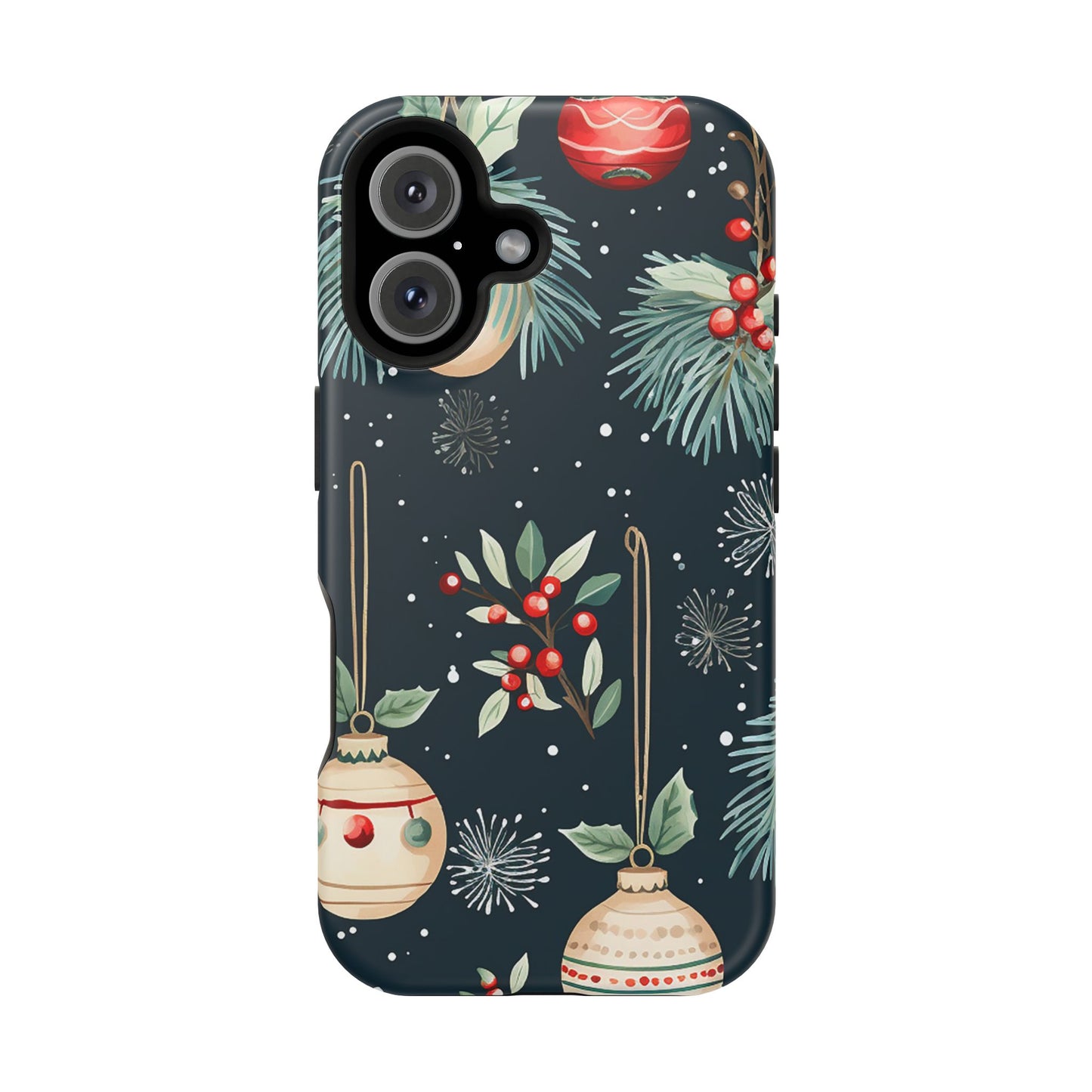 Elegant Christmas Ornaments and Pine - MagSafe iPhone Series Case