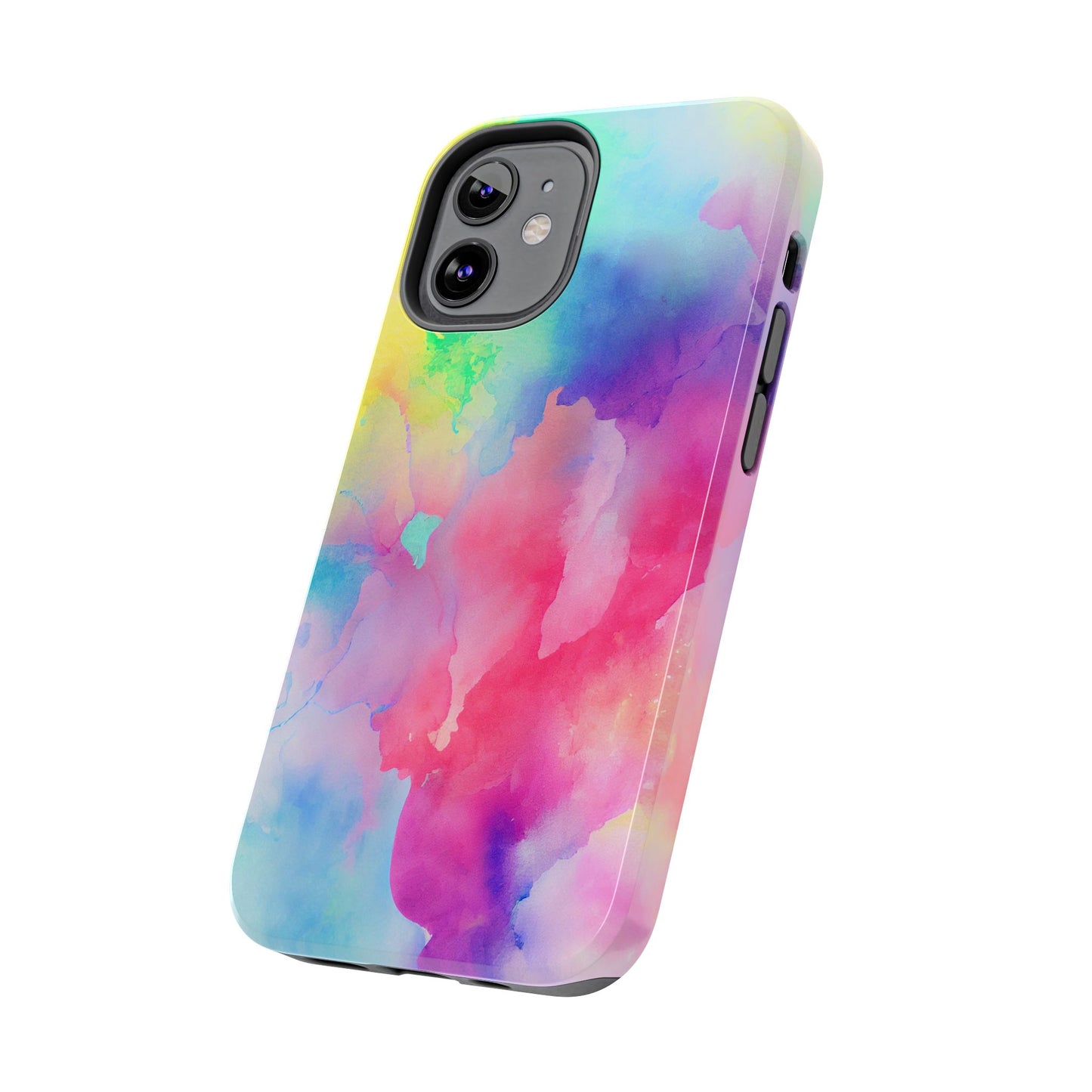 Pastel Watercolor Dream iPhone Case – Slim Profile, Glossy Finish