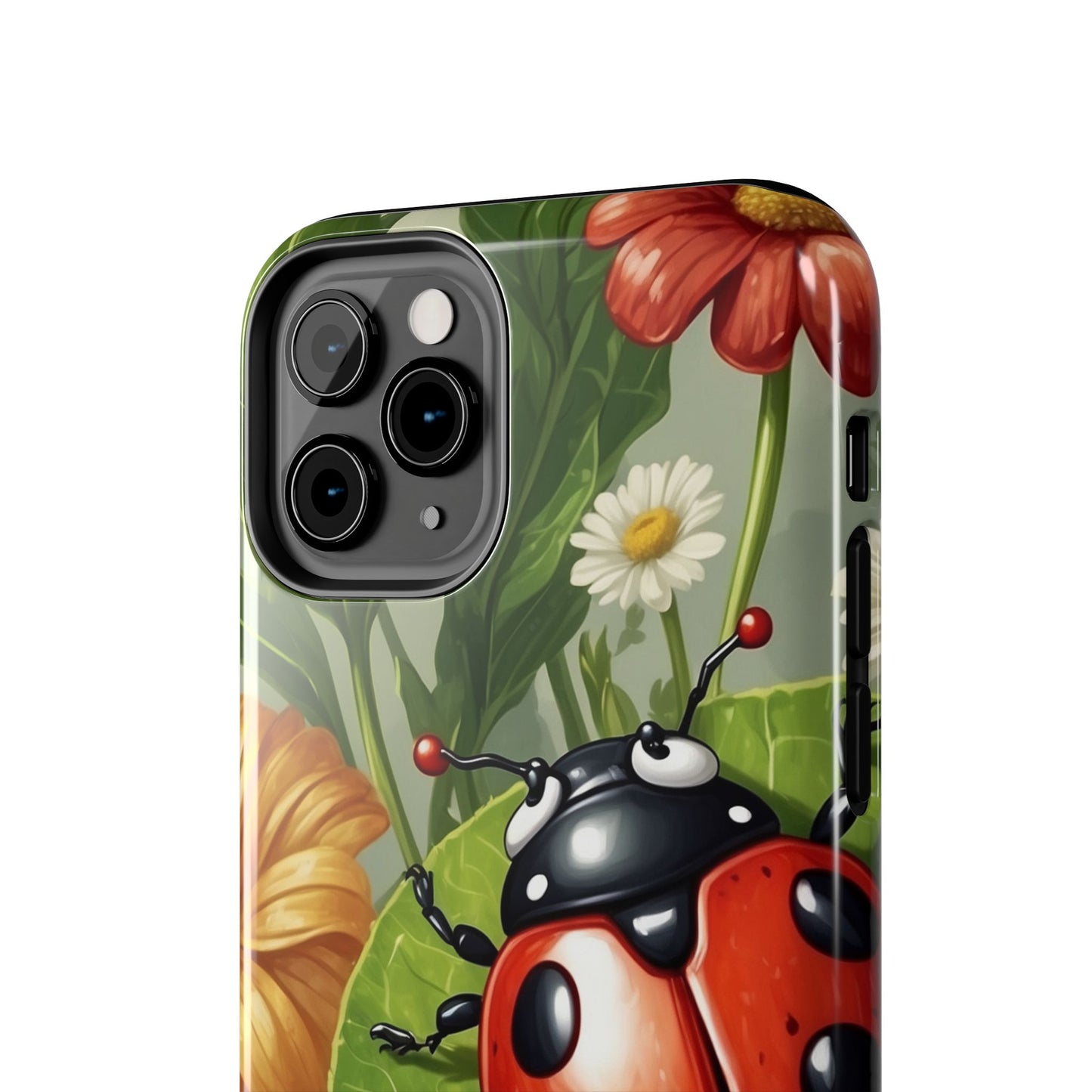 Ladybug Garden iPhone Case – Blooming Floral Art