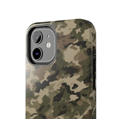 Classic Light Brown Camouflage – Durable iPhone Case with Timeless Design