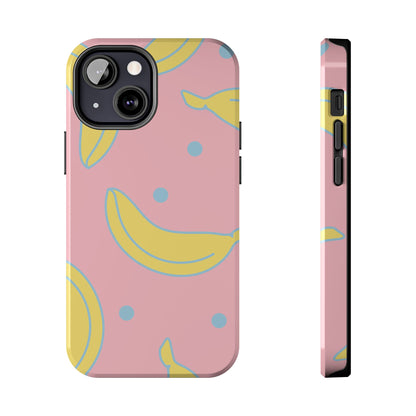 Pink Banana Pop iPhone Case – Cute Pastel Design with Fun Retro Vibe