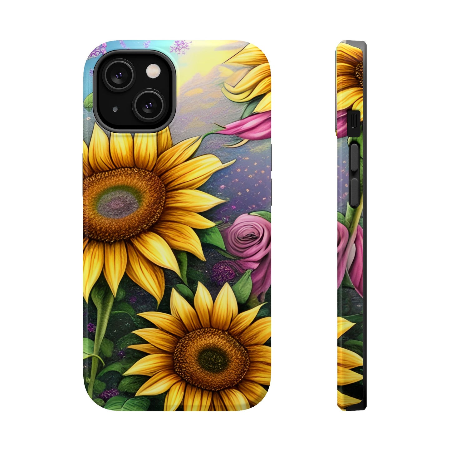 Whimsical Sunflower & Rose Garden - MagSafe iPhone Series Case