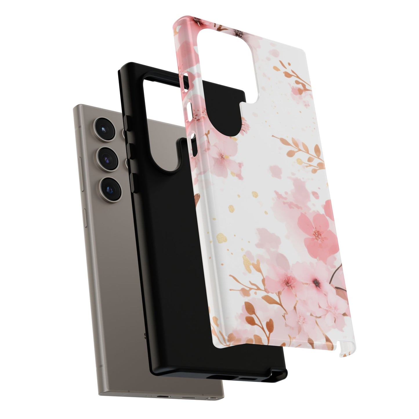 Soft Pink Cherry Blossom Samsung Galaxy Case – Elegant Floral Design