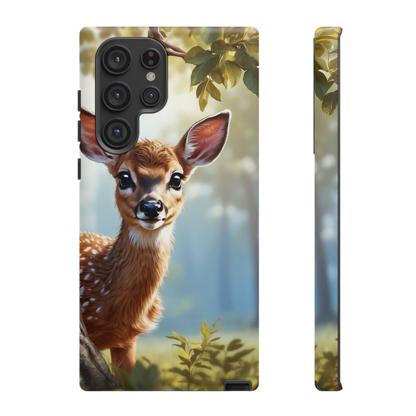 Whimsical Fawn in a Sunlit Forest Samsung Galaxy Case