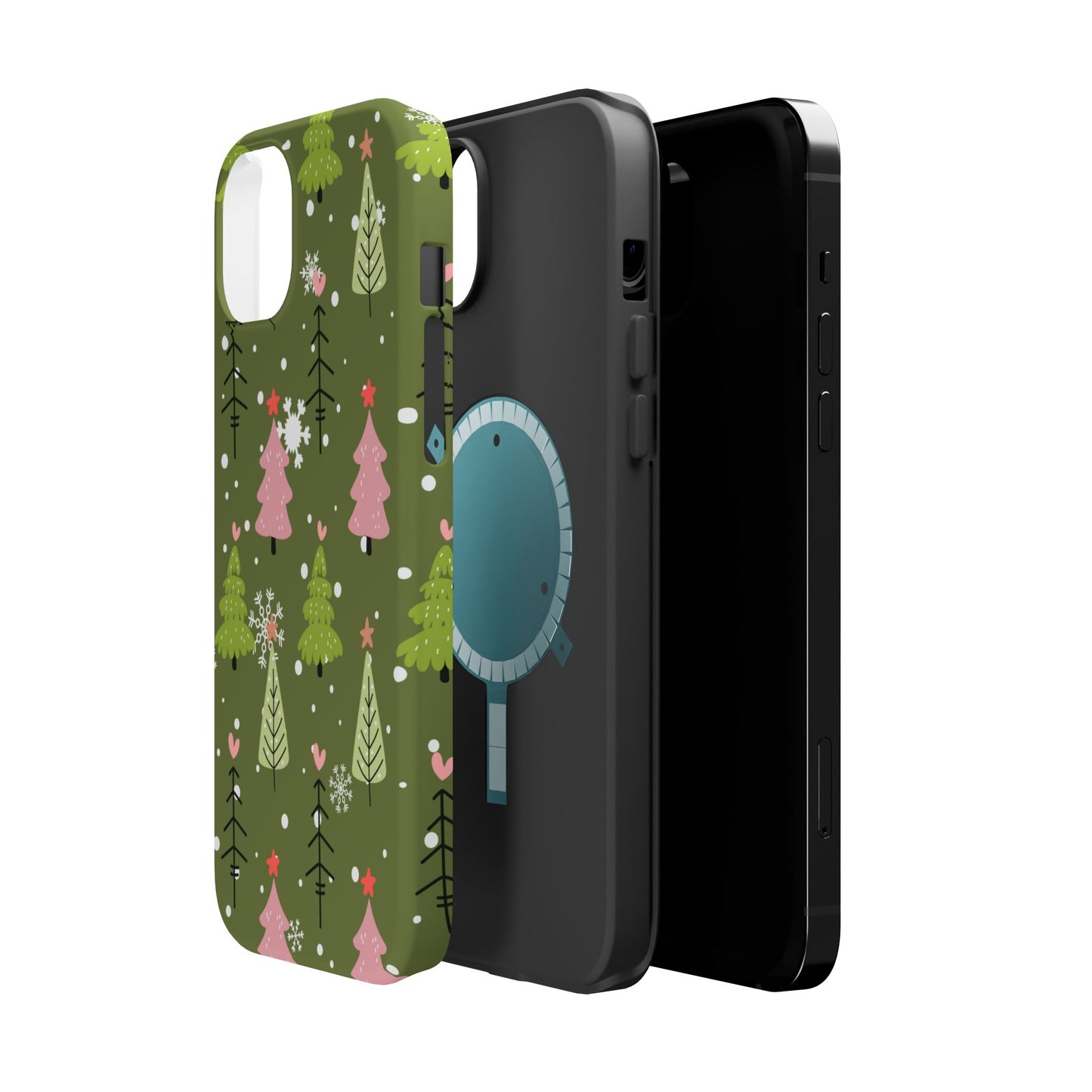 Whimsical Christmas Tree Pattern – MagSafe Phone Series Case