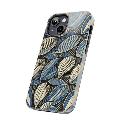 Botanical Leaf Pattern iPhone Case - Nature-Inspired Protective Cover