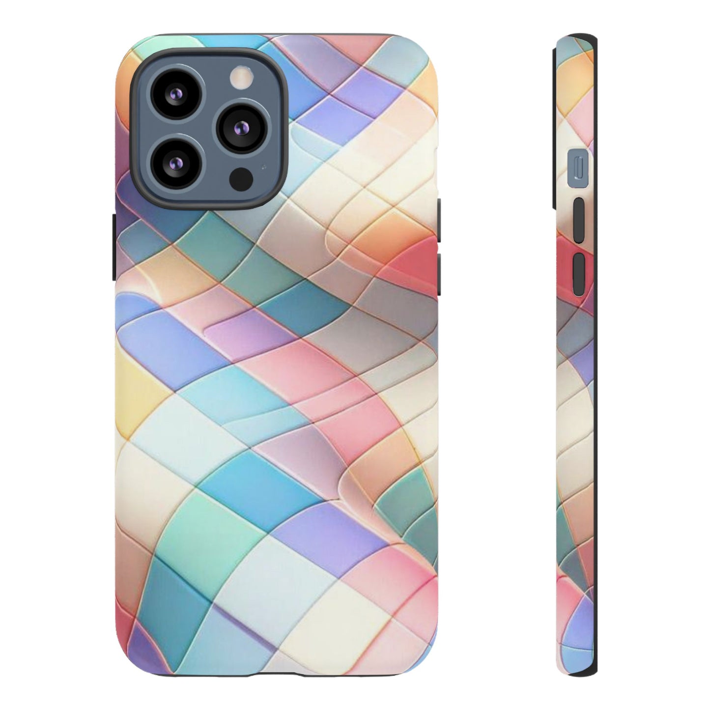 Pastel Prism Plaid iPhone Case