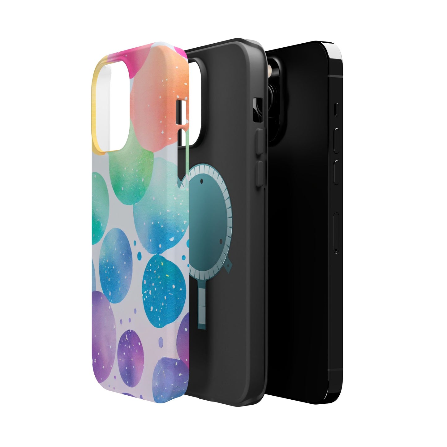 Pastel Galaxy Bubbles  MagSafe iPhone Case – Slim Design, Glossy Finish