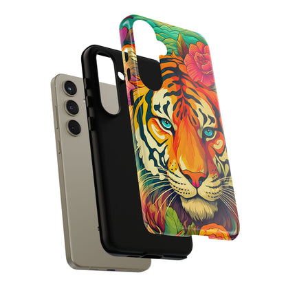 Fierce Rainbow Tiger Art - Samsung Galaxy Case