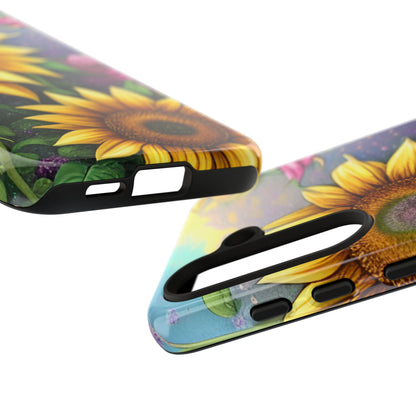 Whimsical Sunflower & Rose Garden - Samsung Galaxy Series Case