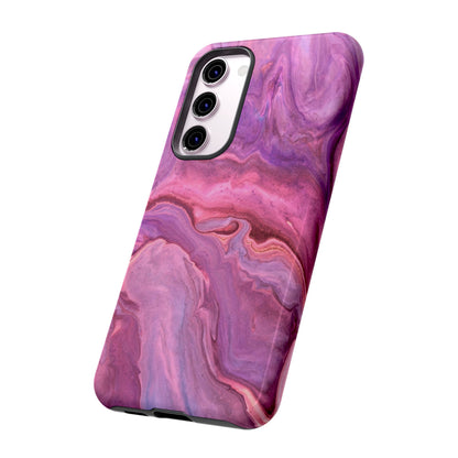 Lavender Dreamscape – Samsung Galaxy Case with Purple & Pink Marble Art