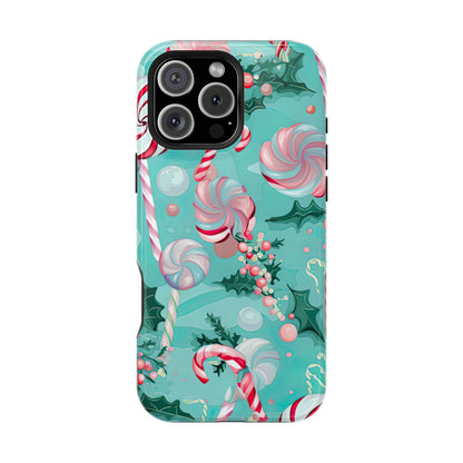 Candy Cane & Peppermint Holiday Delight – MagSafe iPhone Series Case