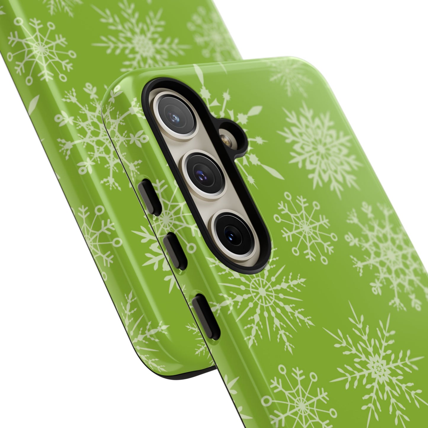 Green Snowflake Pattern – Samsung Galaxy Series Case