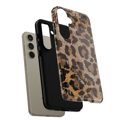 Vintage Distressed Leopard Print - Samsung Galaxy Series Case