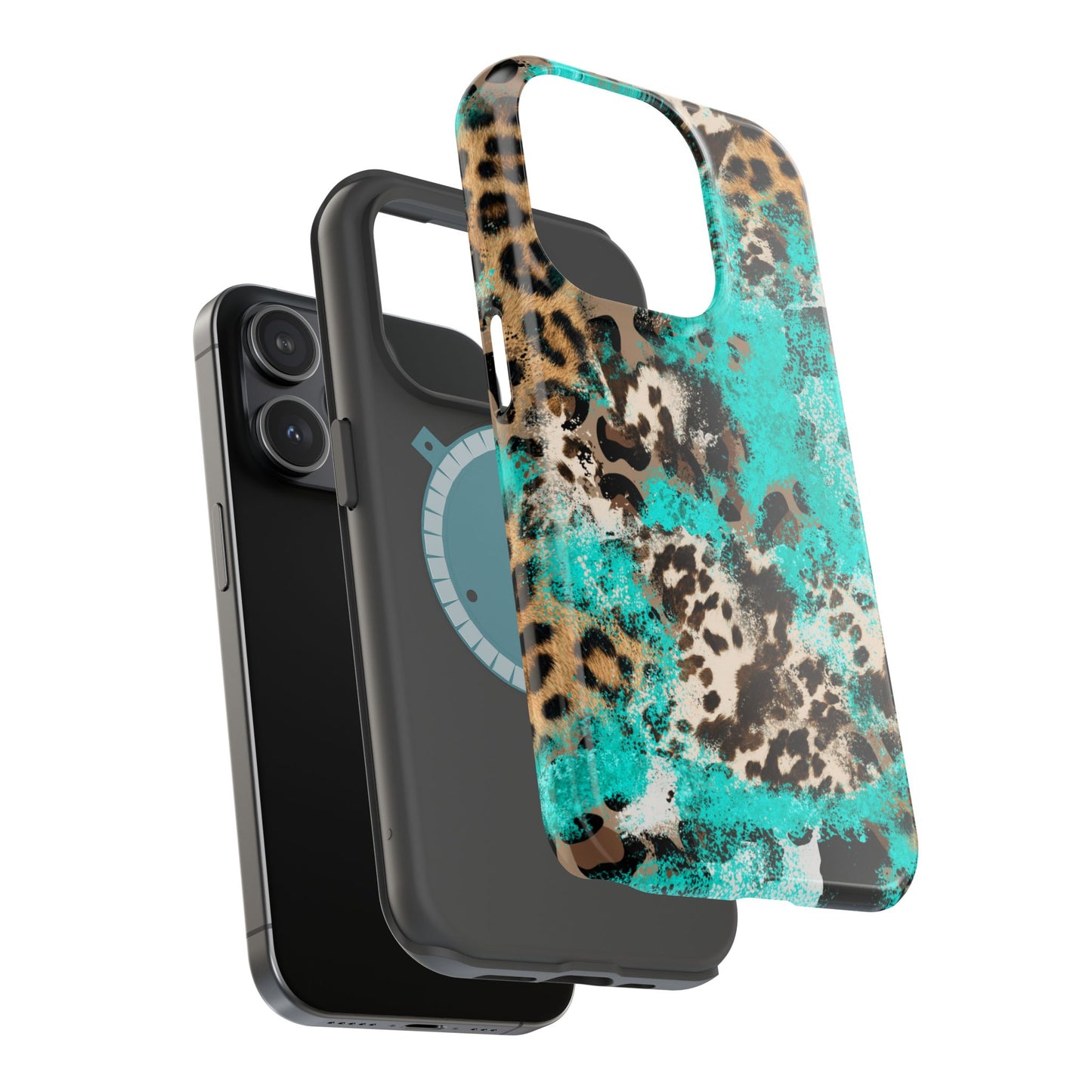 Aqua Splash Leopard - MagSafe iPhone Series Case