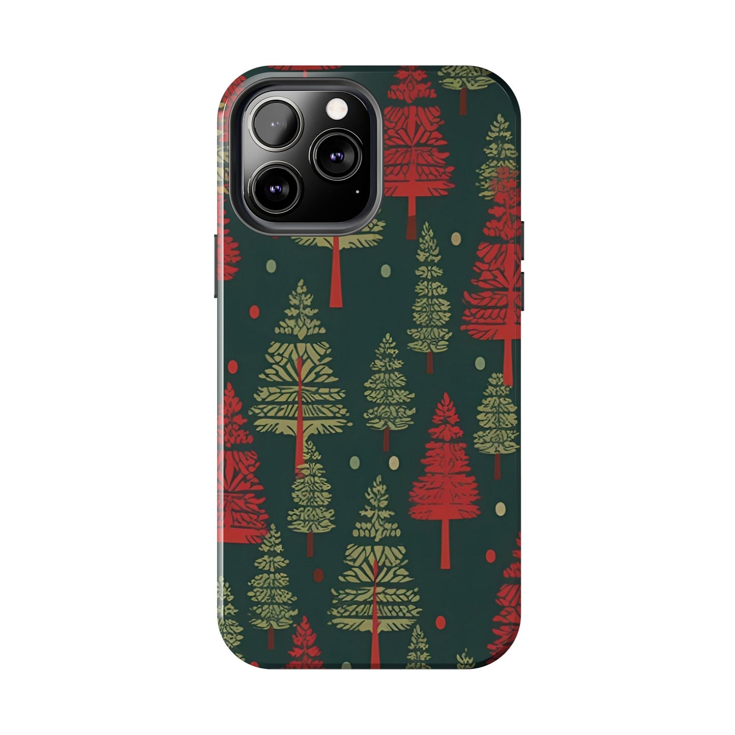 Retro Christmas Trees Pattern - iPhone Series Case