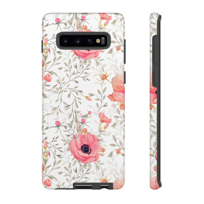 Pink Floral Watercolor Samsung Galaxy Case – Elegant Blossom Design