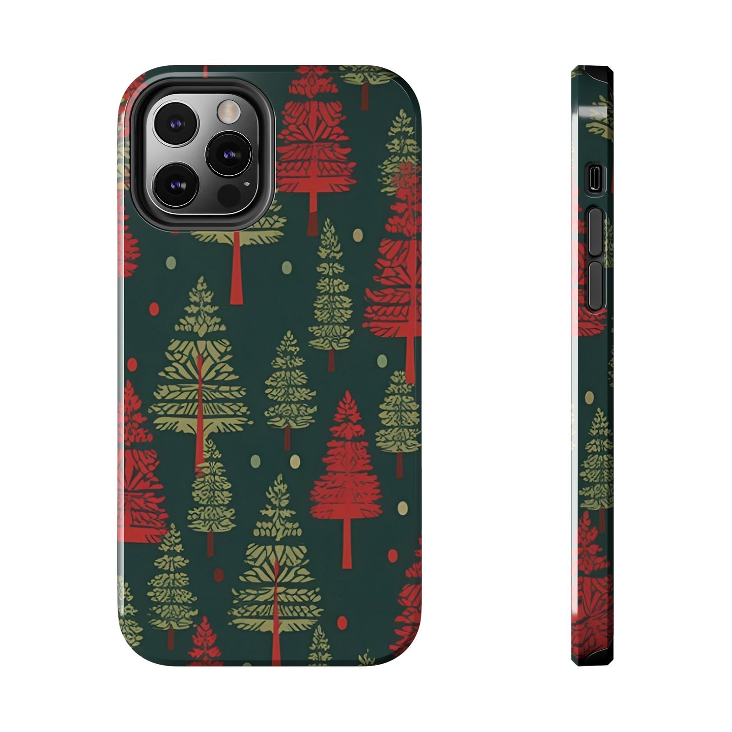 Retro Christmas Trees Pattern - iPhone Series Case