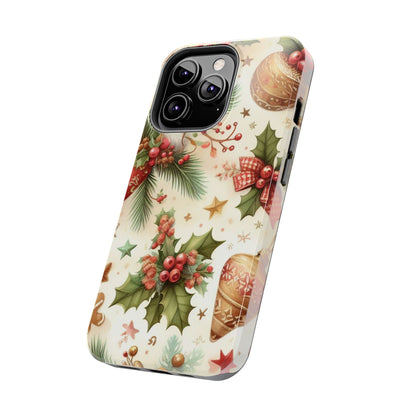 Classic Christmas Stocking & Ornaments Pattern – iPhone Series Case