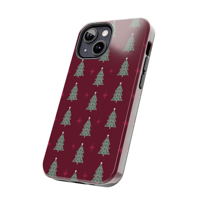 Retro Christmas Tree Pattern – iPhone Series Case