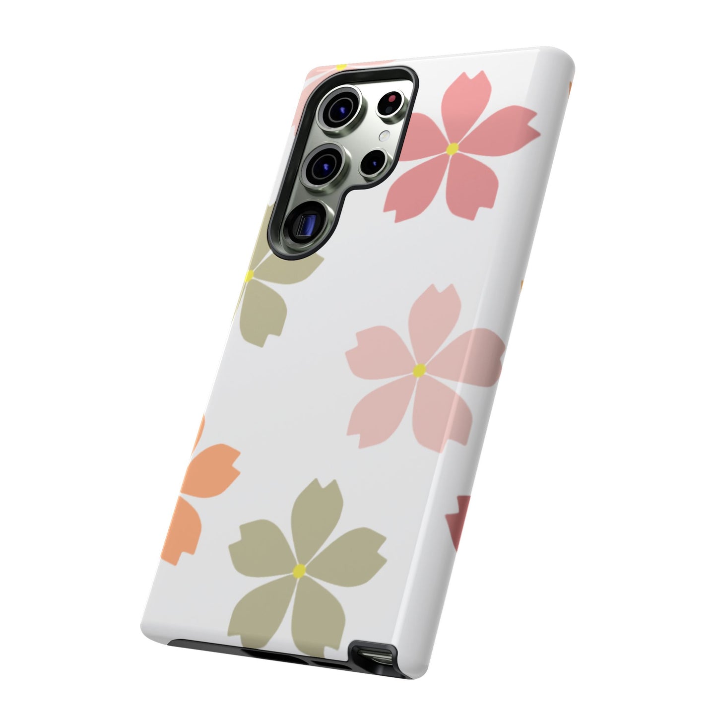 Pastel Sakura Blossom Tough Samsung Galaxy Case – Durable Design with Soft Matte Finish