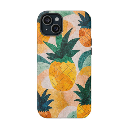 Tropical Pineapple MagSafe iPhone Case – Vibrant Fruit Design, Tough Dual-Layer Protection