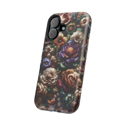 Floral Elegance MagSafe Compatible iPhone Case – Protective Dual-Layer Design with Vibrant Full-Wrap Print