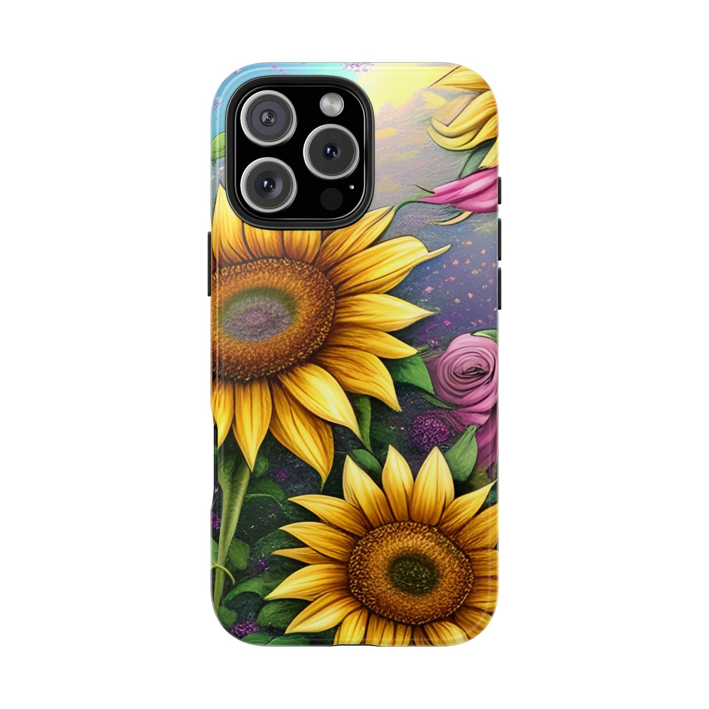 Whimsical Sunflower & Rose Garden - iPhone Series Case