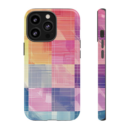 Pastel Panache Watercolor Plaid Case