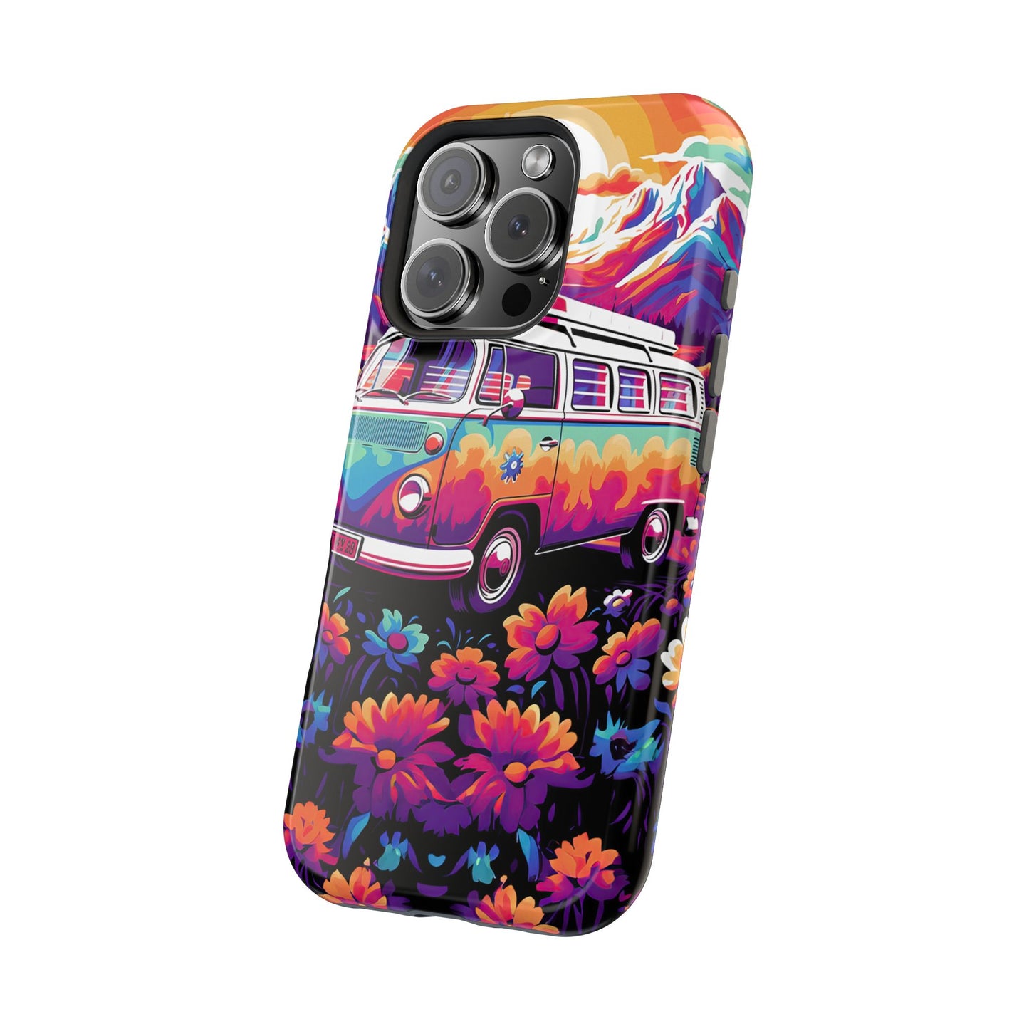 Groovy Floral Sunset Van – MagSafe iPhone Series Case