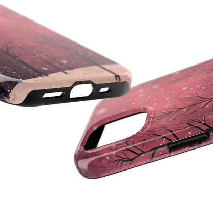 Pink Winter Twilight Forest - iPhone Series Case - BOGO Cases