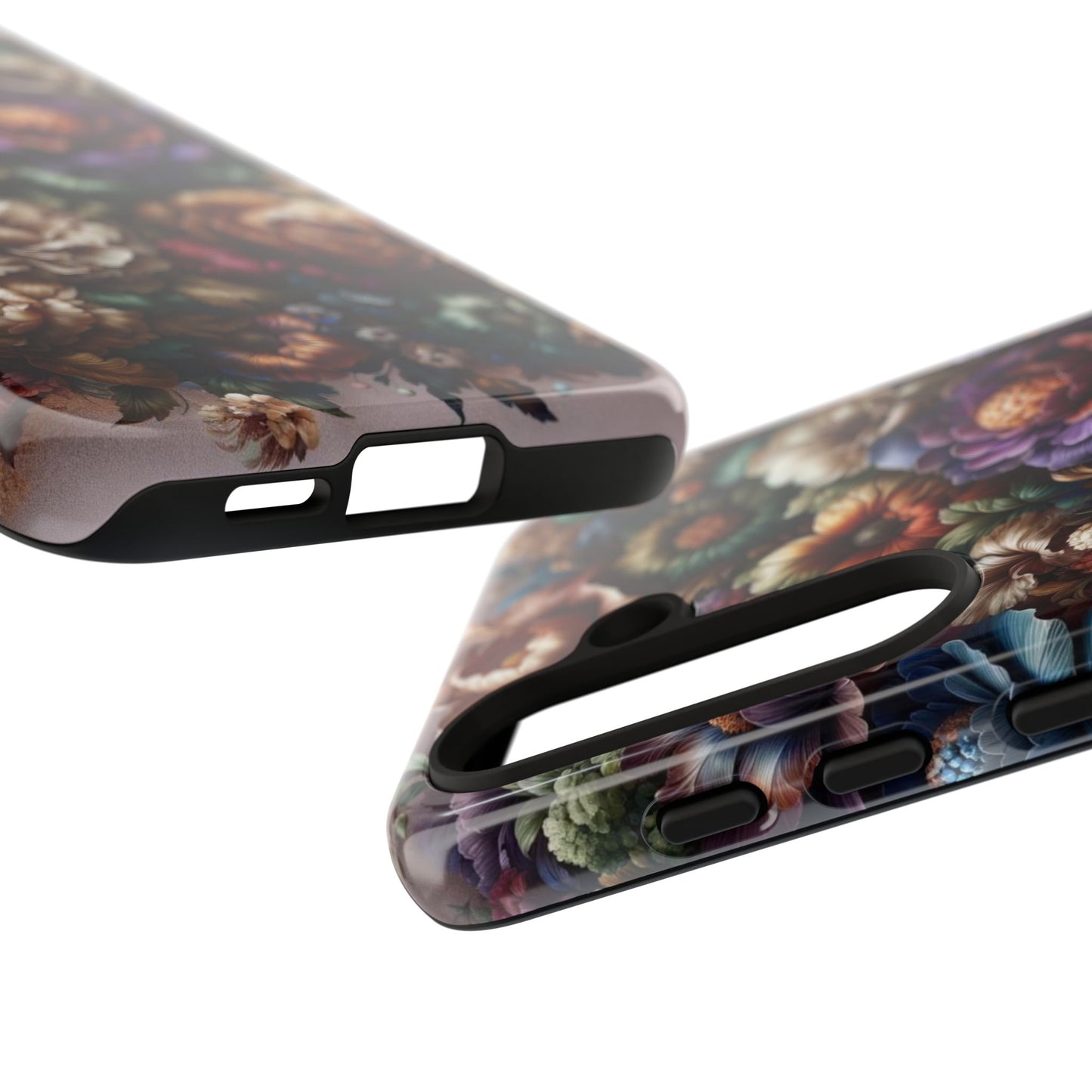 Floral Elegance For Samsung - Protective Dual-Layer Design with Vibrant Full-Wrap Print