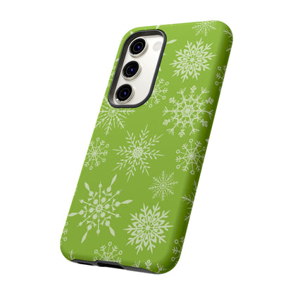 Green Snowflake Pattern – Samsung Galaxy Series Case