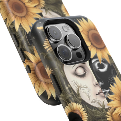 Sunflower Moon and Stars MagSafe Case – Ethereal Art