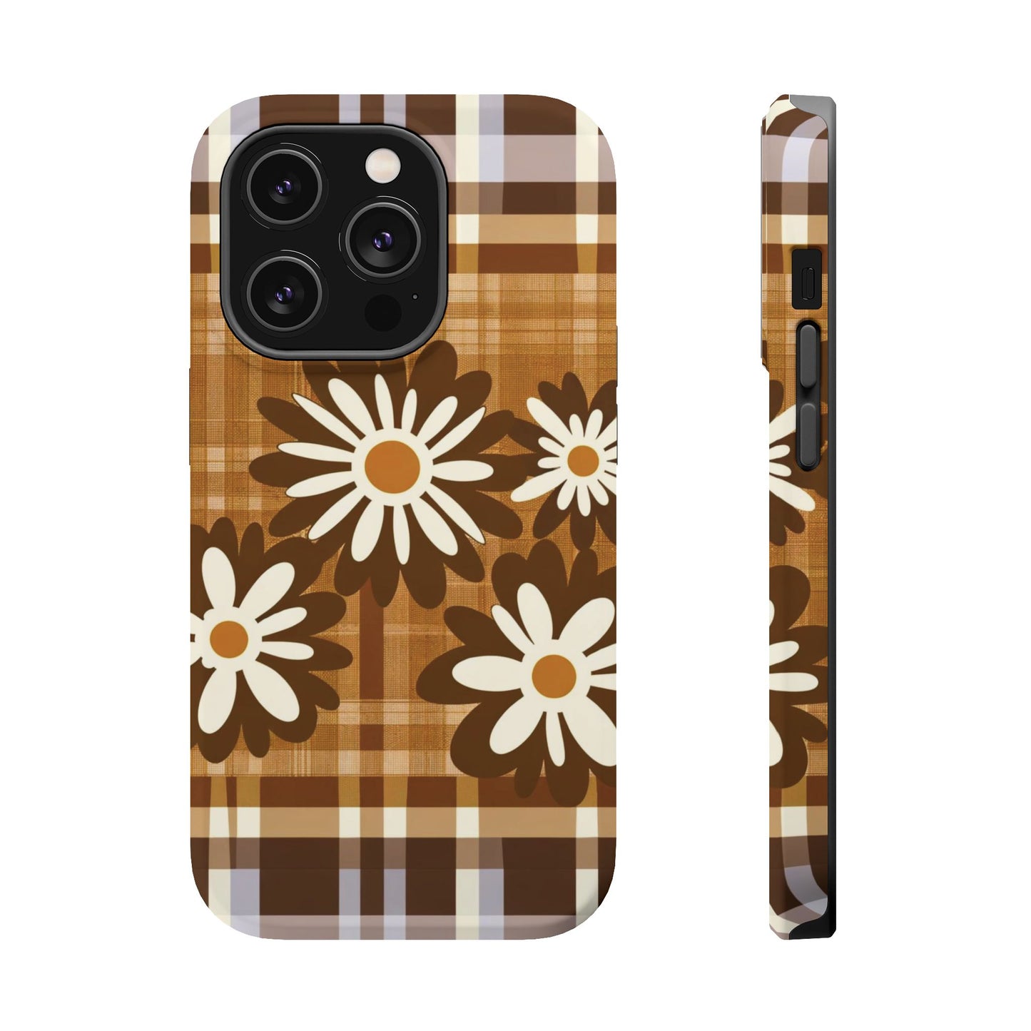 Rustic Bloom Plaid iPhone Case