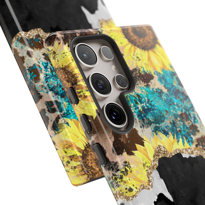 Rustic Sunflower Leopard Glam - Samsung Galaxy Series Case