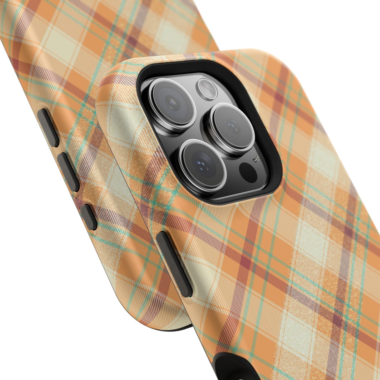 MagSafe Case - Warm Autumn Plaid Design