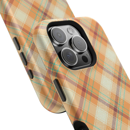 MagSafe Case - Warm Autumn Plaid Design