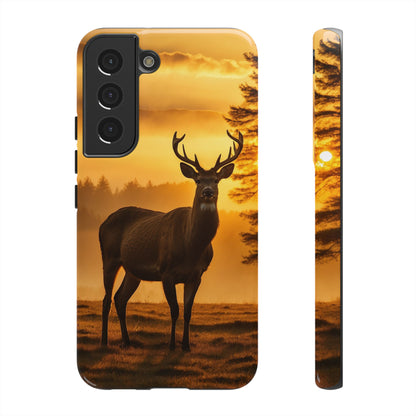 Sunset Majesty: Regal Stag – Samsung Galaxy Case