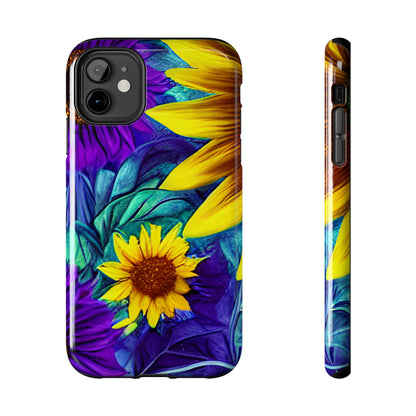 Purple & Gold Sunflower Dream - iPhone Series Case