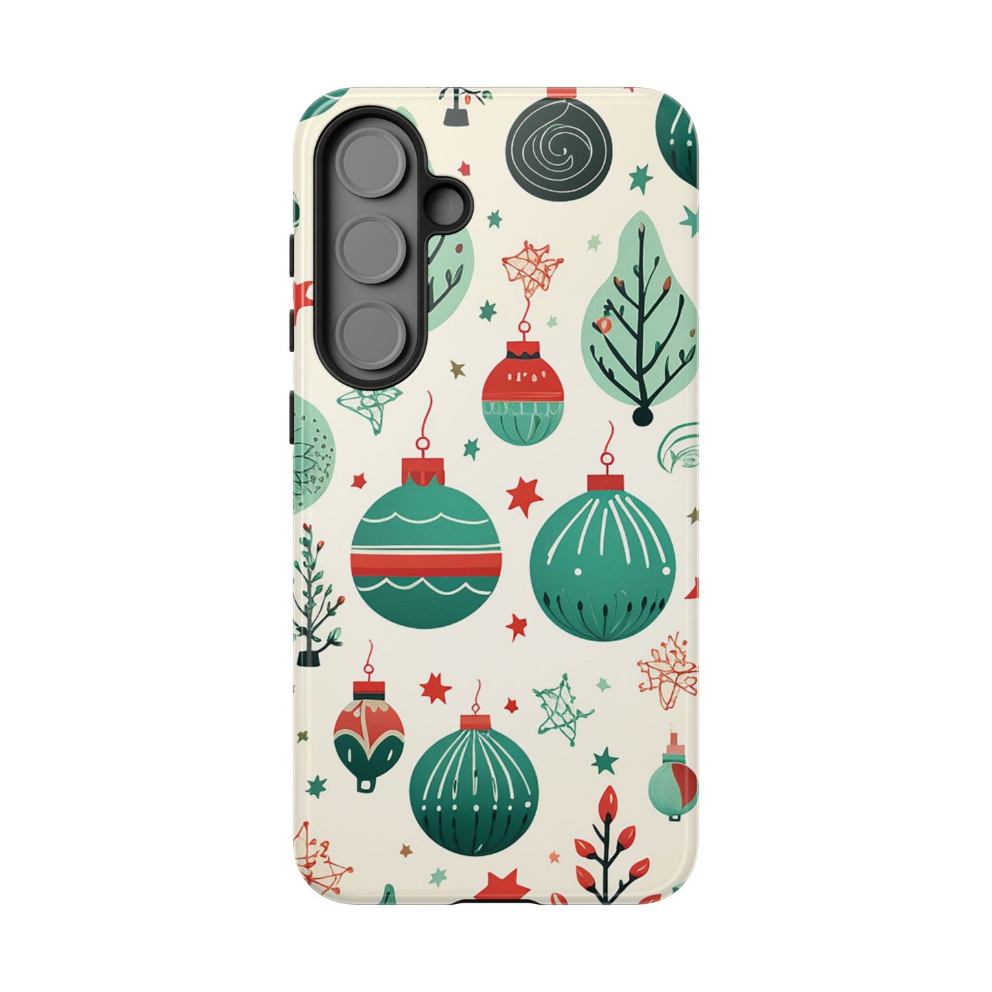 Vintage Christmas Ornaments Pattern – Samsung Galaxy Series Case