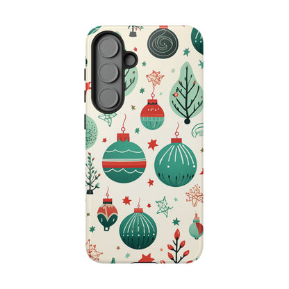 Vintage Christmas Ornaments Pattern – Samsung Galaxy Series Case