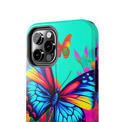 Vivid Butterfly & Floral Burst - iPhone Series Case