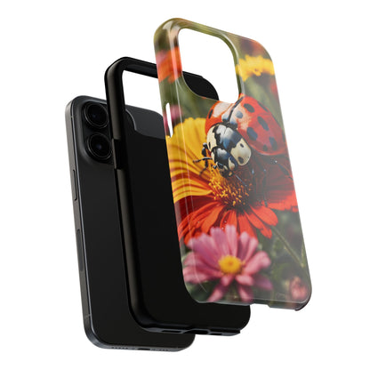 Ladybug on Orange Daisy - iPhone Series Case